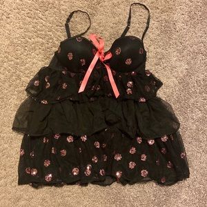 Victoria’s Secret 34C sequin tiered nightie